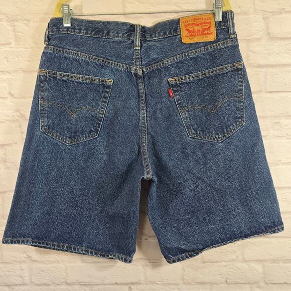 W Levi's 550 Men's Blue Jean Denim Shorts Waist Size 36 Dad Jorts Casual Summer - Picture 5 of 9